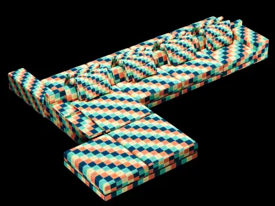 Frigerio sofa 005 3D model