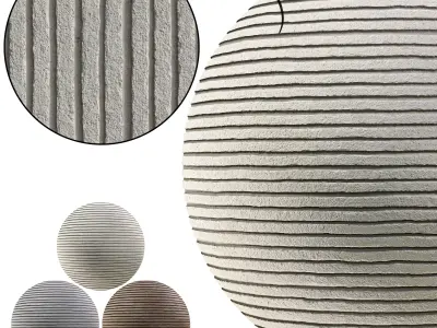 Ribbed Plaster 01 - Seamless Texture