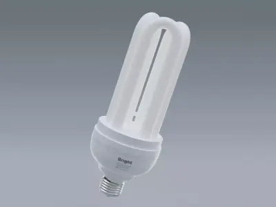 Light Bulb Low-poly 3D model