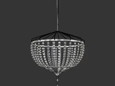 Elegant Chandelier 3D Model 3D model