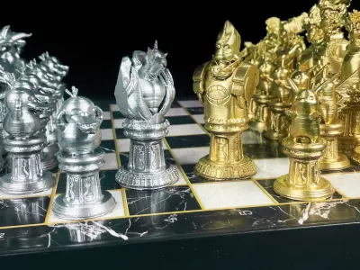 Anime Popular Character Chess Set - Anime Chess Set 3D print model