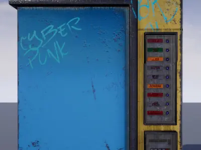 The Drink  Snacks Vending Machine  Automat Low-poly 3D model