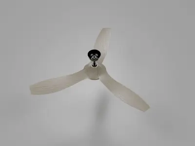 MONTECARLO AVVO Ceiling Fan Low-poly 3D model