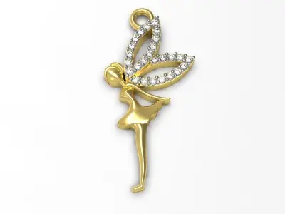 090 - Fairy Angel Pendant for Young Girls and Kids 3D print model