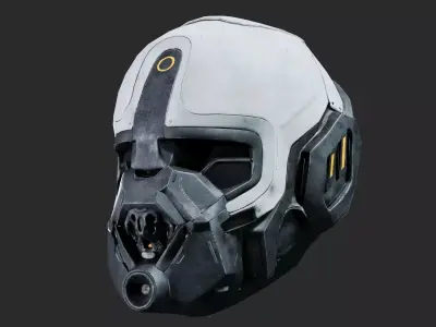 SciFi Helmet ver1 Low-poly 3D model