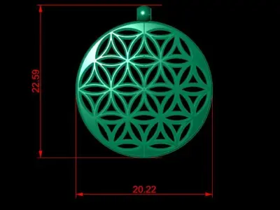 Pendant P068 3D Print Model 3D print model