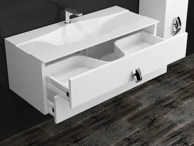 Furniture Set in the bathroom Miro eqloo 3D model
