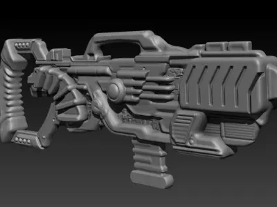 Big Sci-Fi Blaster 3D print model