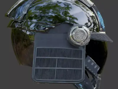 Cyber-Samurai Ronin 3D Model Low-poly 3D model