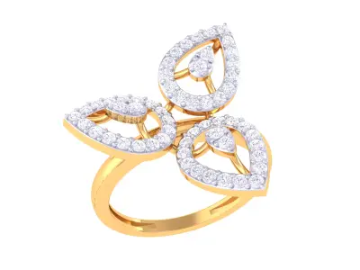  Women Ring MTL 3dm STL OBJ FBX Details 3D print model 17