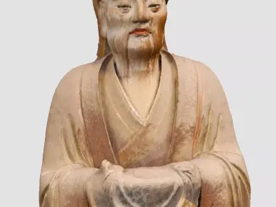 Deity Statue Sculpture21 3D model