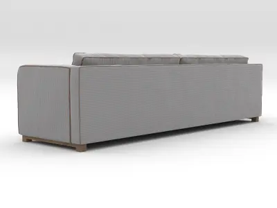 divan sofa Low-poly 3D model