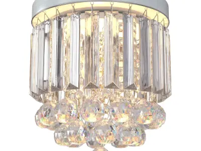 Small Modern k9 Crystal Chandeliers Fixtures for Bedroom 3D model