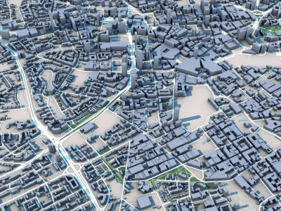 Birmingham City United Kingdom 3D model