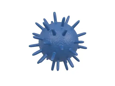 Virus v2 001 Low-poly 3D model