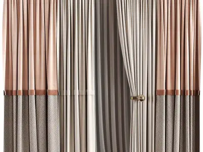 Curtain For interior N085 3D model