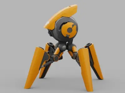 BATTLE DROID X5  rigged character 3D model