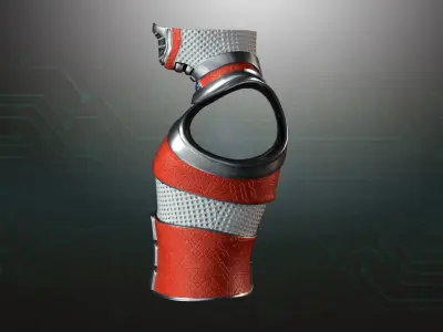 Cyborg Warzone - Space Warrior Shirt-C Low-poly 3D model