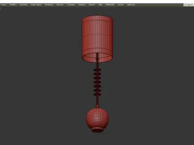 Cyan Design Sheridan Table Lamp Low-poly 3D model