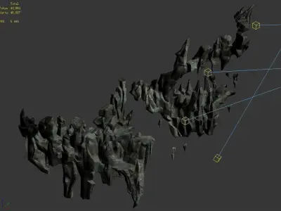 Magic Palace - mountain gravel 11 3D model