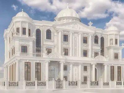 palace exterior design 3D model