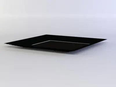 Floor platform down Low-poly 3D model