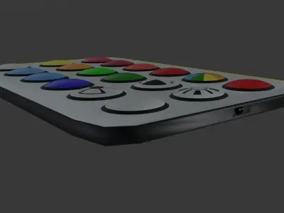 LowPoly LED Remote Control Low-poly 3D model
