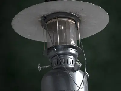 Oil lantern lamp 3D model