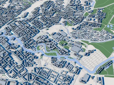 Orebro City Sweden 3D model