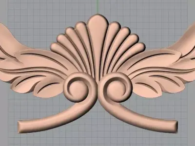 CNC 3D relief design STL format file used for artcam aspire E741 3D model