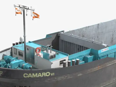  Camaro V Long Cargo Vessel Dutch Flag Gray Rigged 