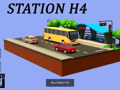 Low poly City 3D Model Pack purchase