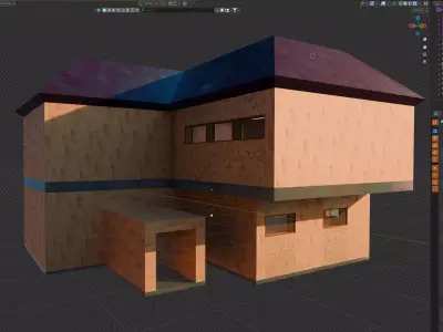 House Modular  Comfort Free low-poly 3D model