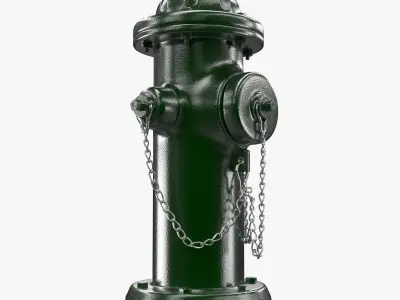 Hydrant fire 3D model