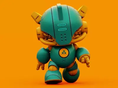 ROBO G-10  Rigged for Unreal Engine - Unity - MIXAMO 3D model