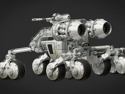 Scifi Rover 3D model