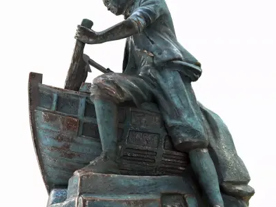 Tsar Carpenter Low-poly 3D model