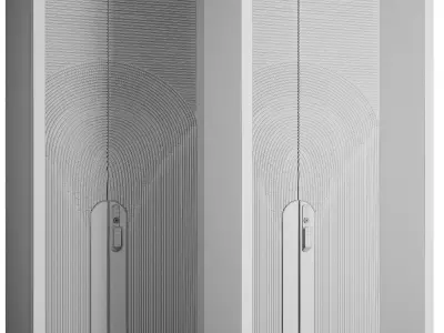 Entrance door set246 3D model