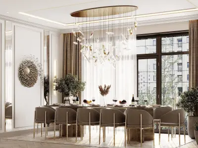 hallway - living room 3D model