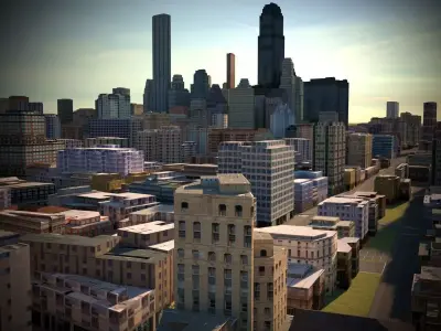 City 26 Low-poly 3D model