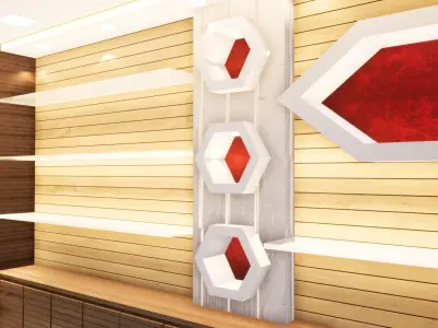 Jewellery shop interior 3D model