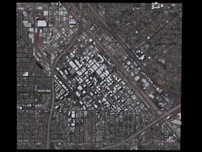 Fresno - USA 3D model