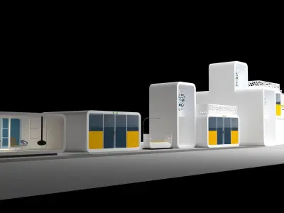 Modular house 3D model