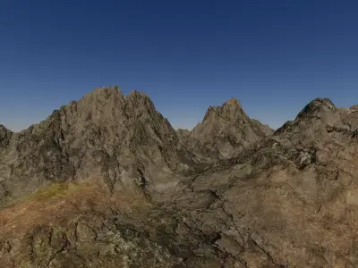 Highlands Terrain Unity Game Ready 3D model