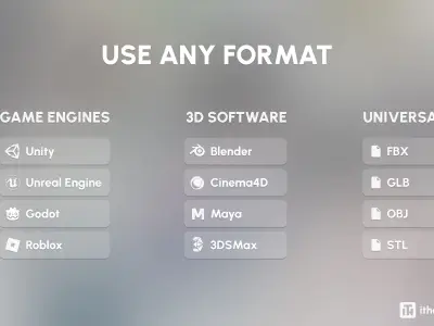 Furniture FREE Free low-poly 3D model