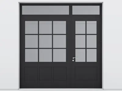 Aluminium door 197 3D model