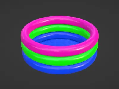 Inflatable pool outdoor 1 3D model