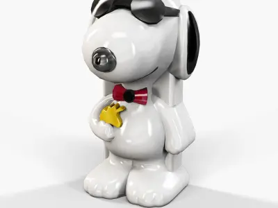 BB-mobile Dog cellphone Low-poly 3D model