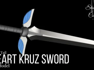 Heart Kruz Sword - Erza Scarlet Fairy Tail 3D print model