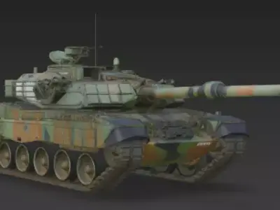 Battle Tank 3D print model 3D print model